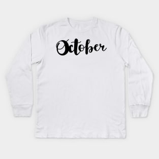 october Kids Long Sleeve T-Shirt